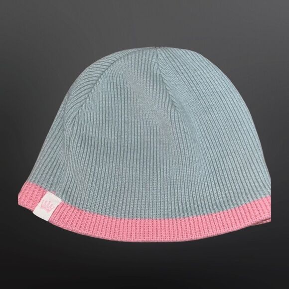 Unisex Minnesota Pink Gray Knit Beanie One Size - Picture 3 of 5